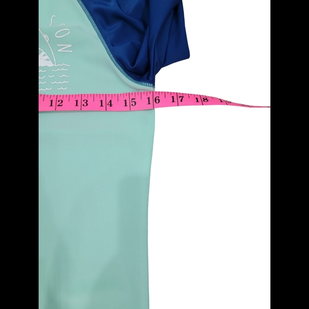 (B) Blue/Blue Swim Shirt - Picture 6 of 7